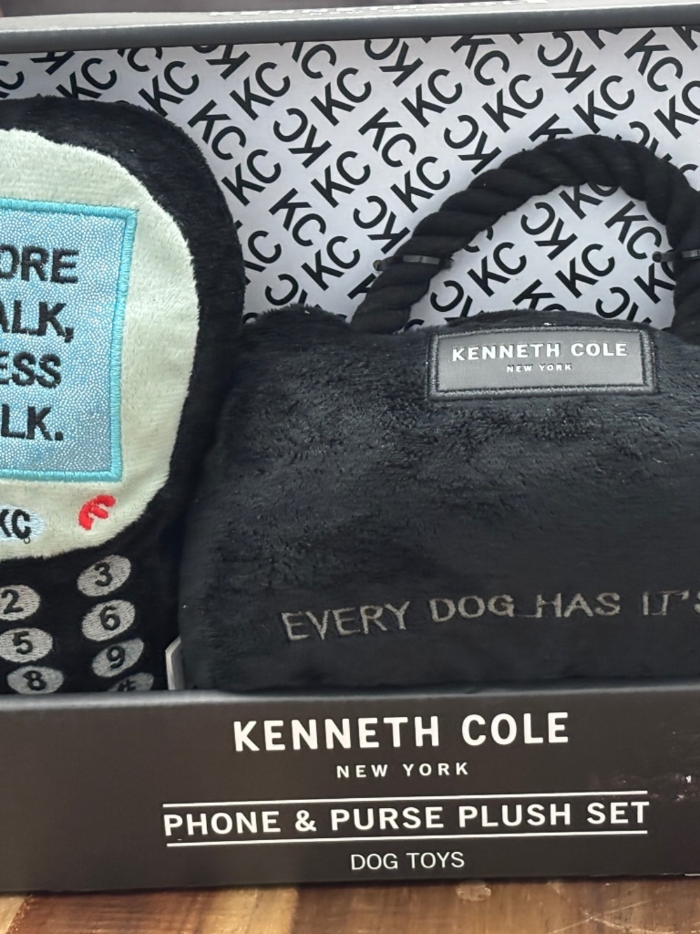 Kenneth Cole Plush Dog Toy 2 Pack
